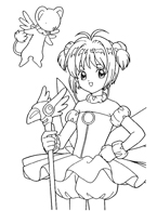 Cardcaptor Sakura Coloring Page
